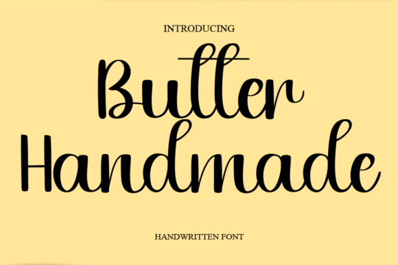 Butter Handmade Font Poster 1