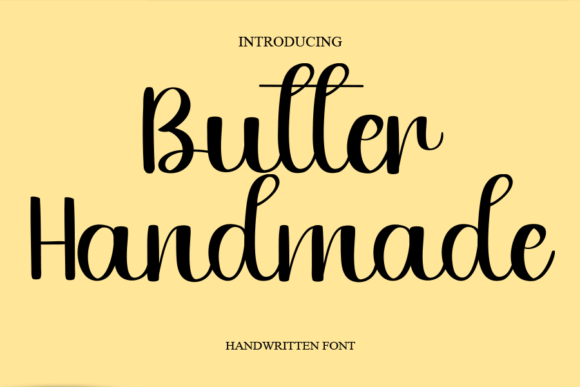 Butter Handmade Font Butter Handmade Font Poster 1
