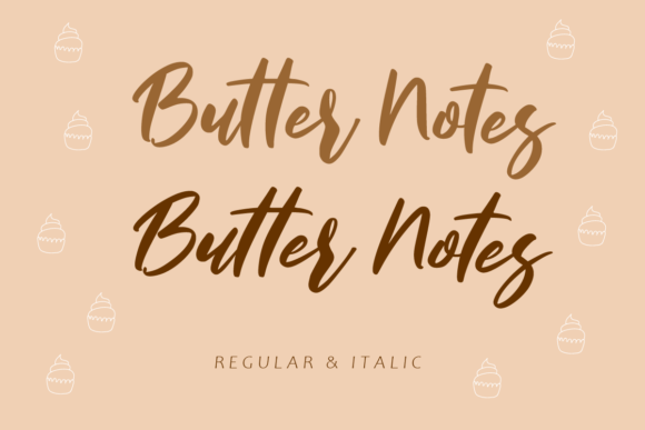 Butter Notes Font Poster 7