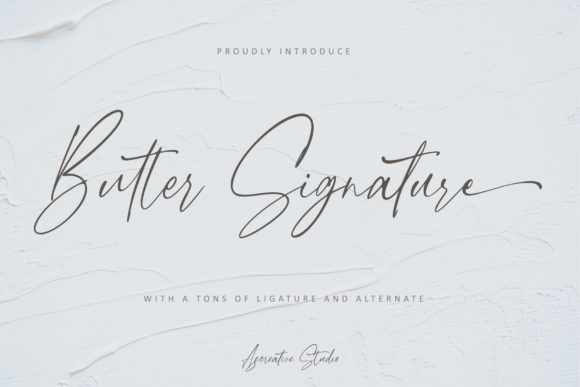 Butter Signature Font