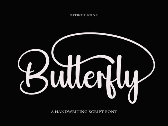 Butterfly Font Poster 1