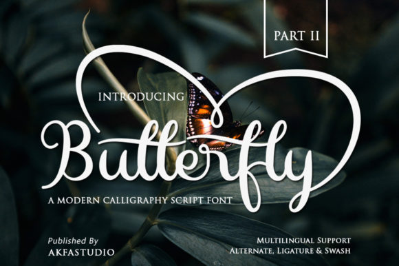 Butterfly Font Poster 1