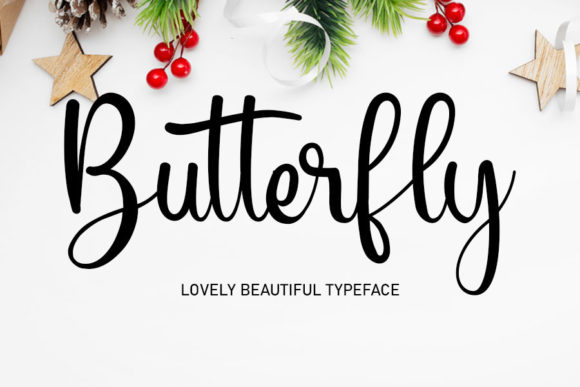 Butterfly Font Poster 1