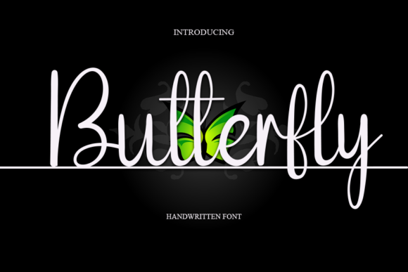 Butterfly Font Poster 1