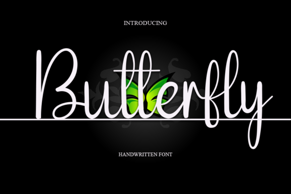Butterfly Font Butterfly Font Poster 1