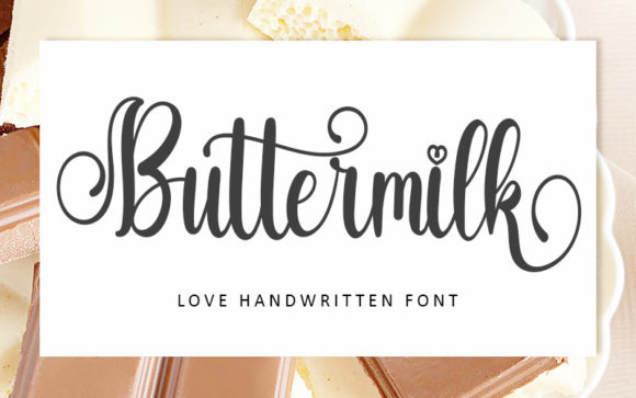 Buttermilk Font Poster 1