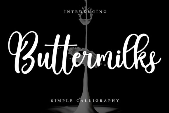 Buttermilks Font Poster 1