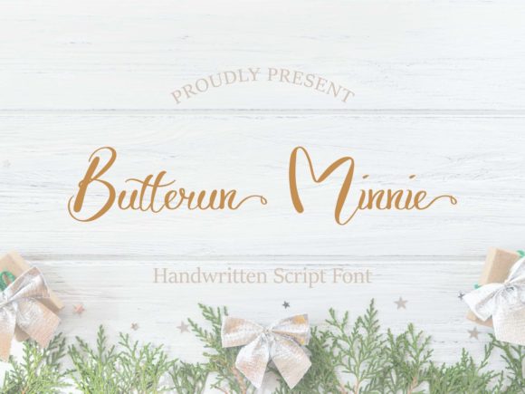Butterun Minnie Font Poster 1