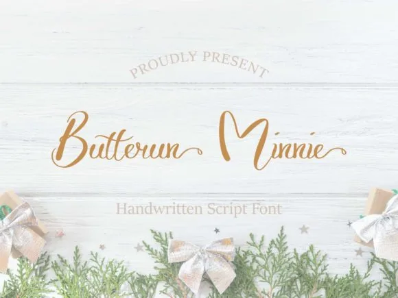 Butterun Minnie Font Butterun Minnie Font Poster 1