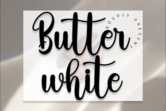 Butterwhite Font Poster 1