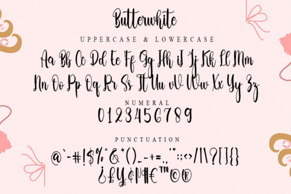Butterwhite Font Poster 4