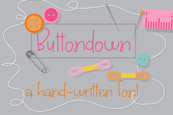 Buttondown Font Poster 1