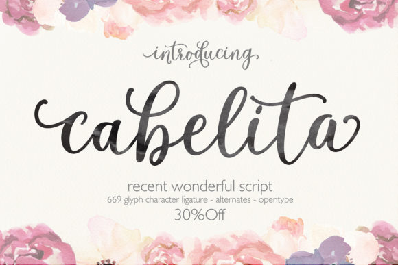 Cabelita Script Font Poster 1