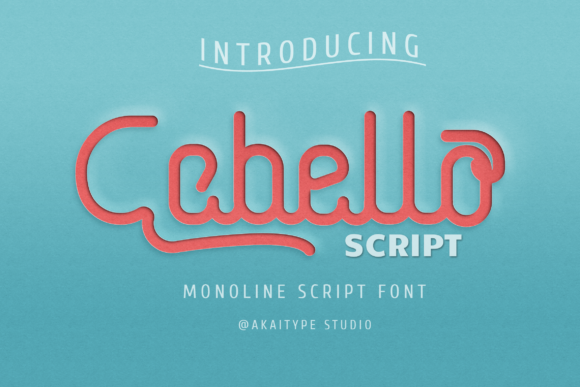 Cabello Script Font Poster 1