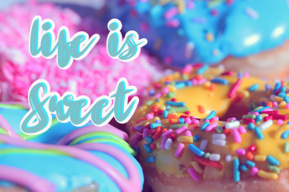 Cake Bake Font Poster 2