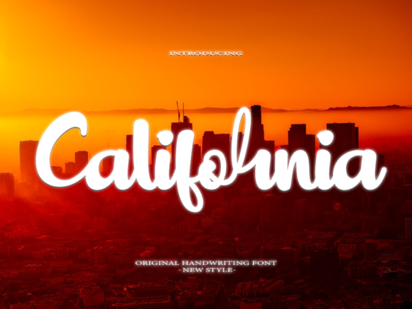 California Font Poster 1