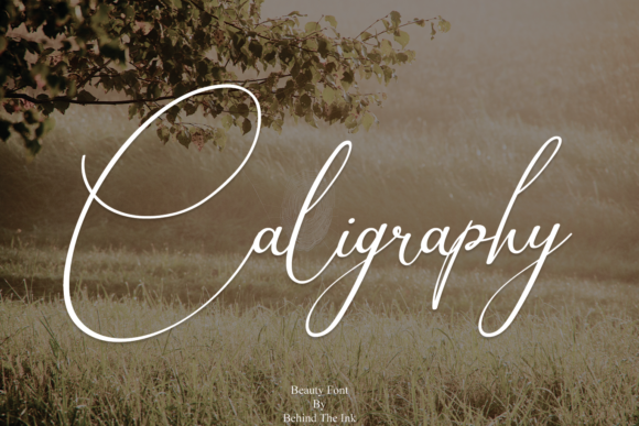 Caligraphy Font Poster 1