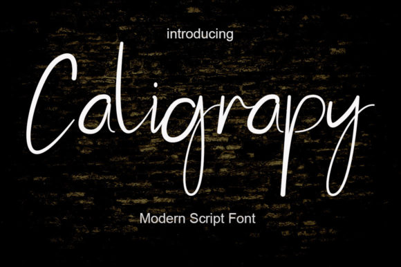 Caligrapy Font Poster 1