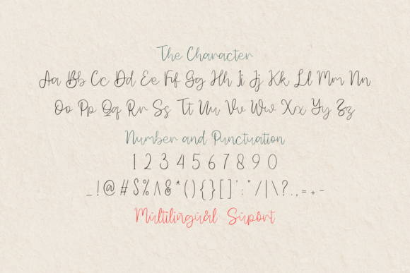 Calinea Font Poster 6