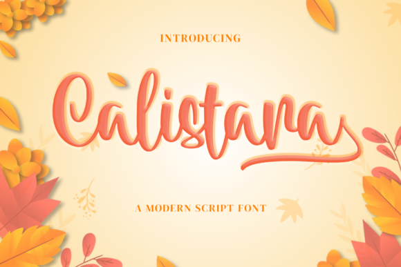 Calistara Font Poster 3