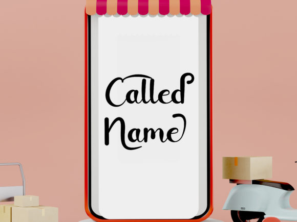 Called Name Font Poster 6