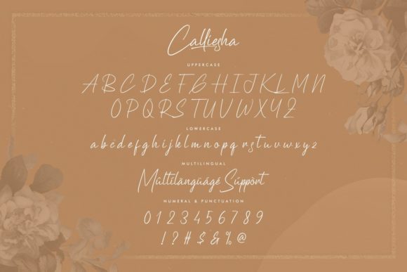 Calliesha Font Poster 4