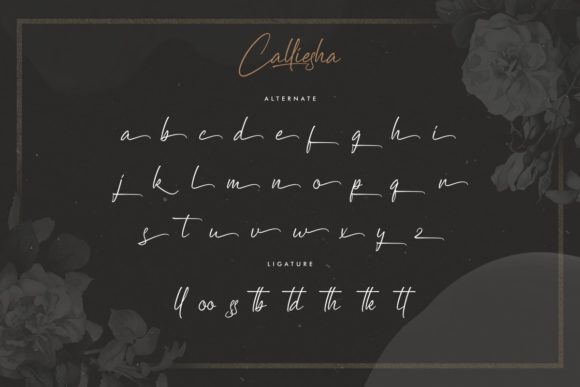Calliesha Font Poster 6