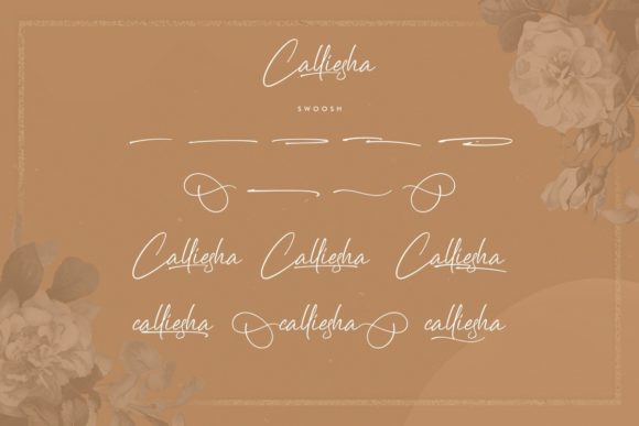 Calliesha Font Poster 8