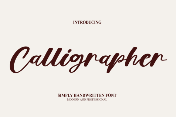 Calligrapher Font Poster 1