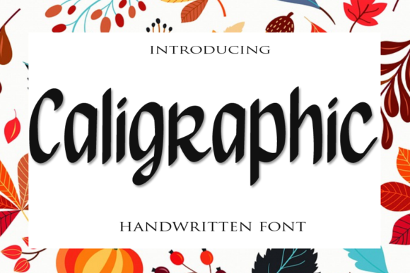 Calligraphic Font Poster 1