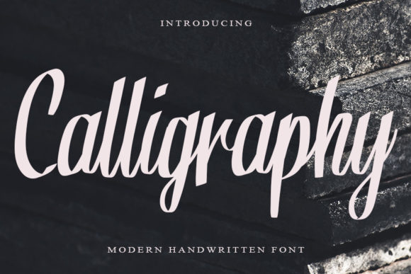 Calligraphy Font Poster 1