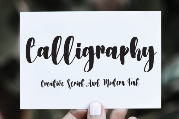 Calligraphy Font Poster 1