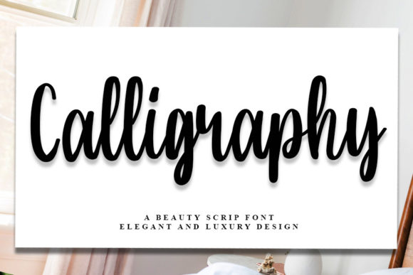 Calligraphy Font Poster 1