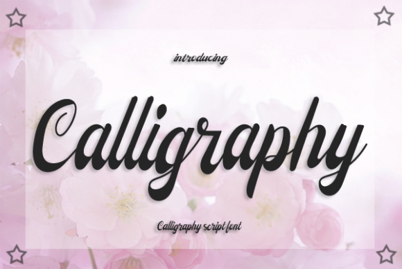 Calligraphy Font Poster 1