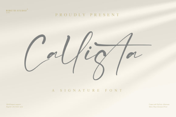 Callista Font Poster 1