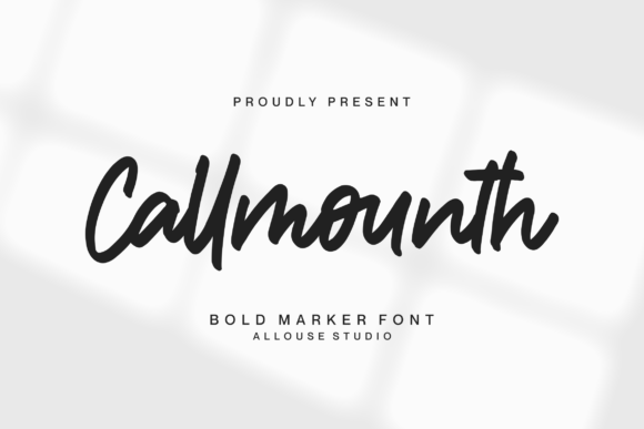 Callmounth Font Poster 1