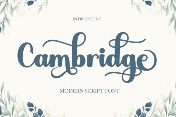 Cambridge Font Poster 1