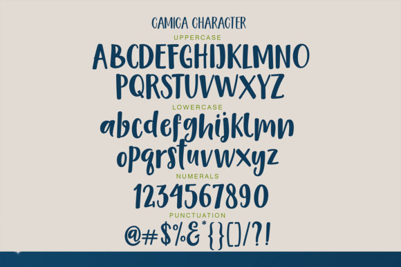 Camica Font Poster 5