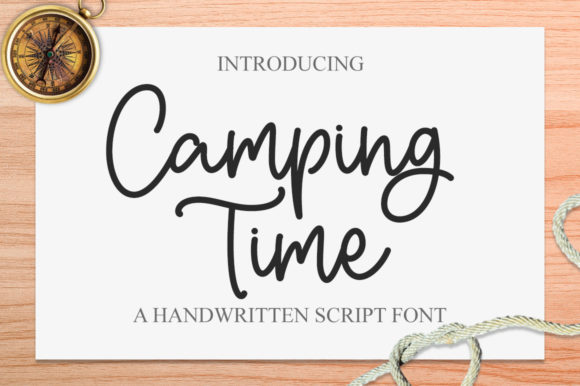 Camping Time Font Poster 1