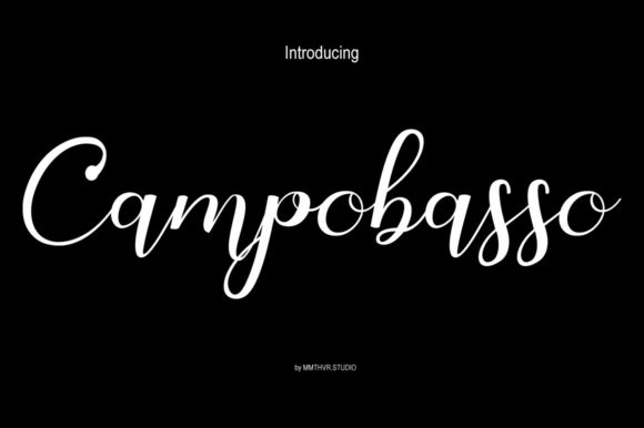Campobasso Font Poster 4
