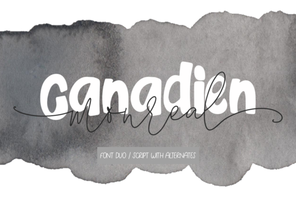 Canadien Monreal Font Poster 1