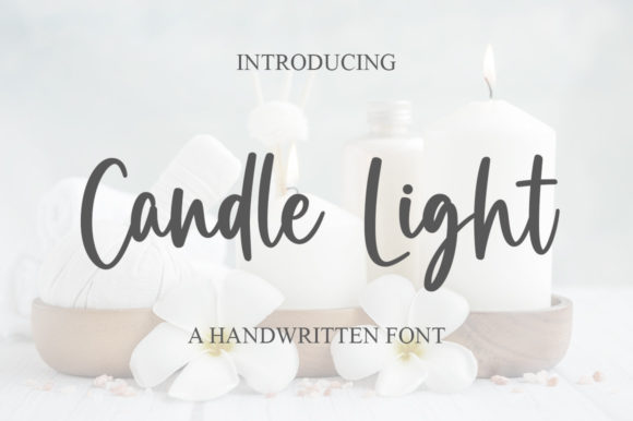 Candle Light Font Poster 1