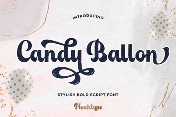 Candy Ballon Font Poster 1