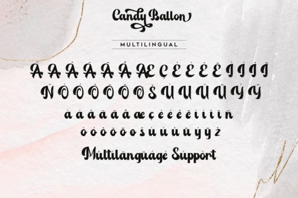 Candy Ballon Font Poster 6