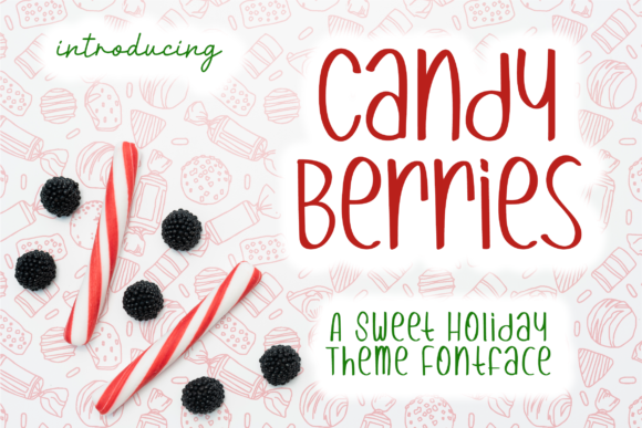 Candy Berries Font Poster 1