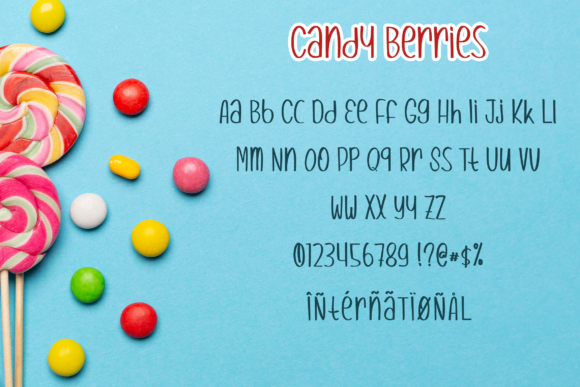 Candy Berries Font Poster 4