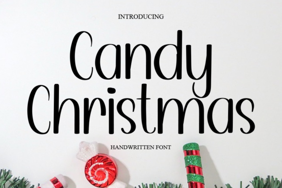 Candy Christmas Font Poster 1