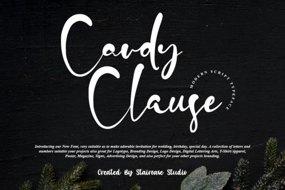 Candy Clause Font Poster 1