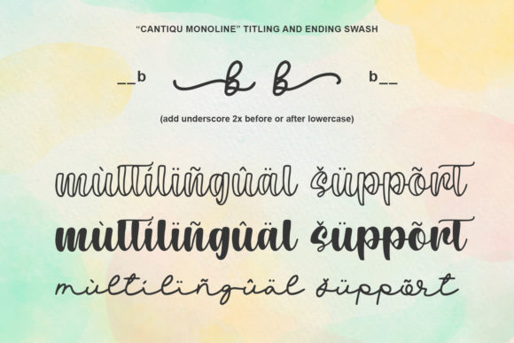Cantiqu Font Poster 8