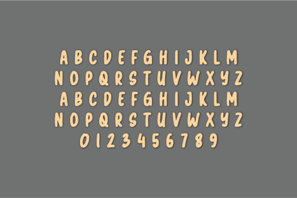 Caramelo Font Poster 2